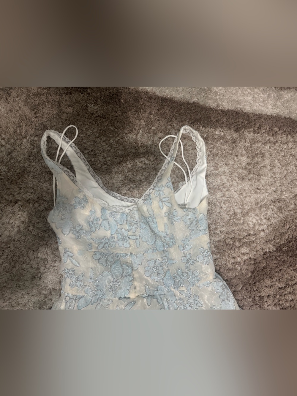 ALICE + OLIVIA
Charlotte Lace Midi Dress - Off White and Carolina Blue - Picture 3 of 6